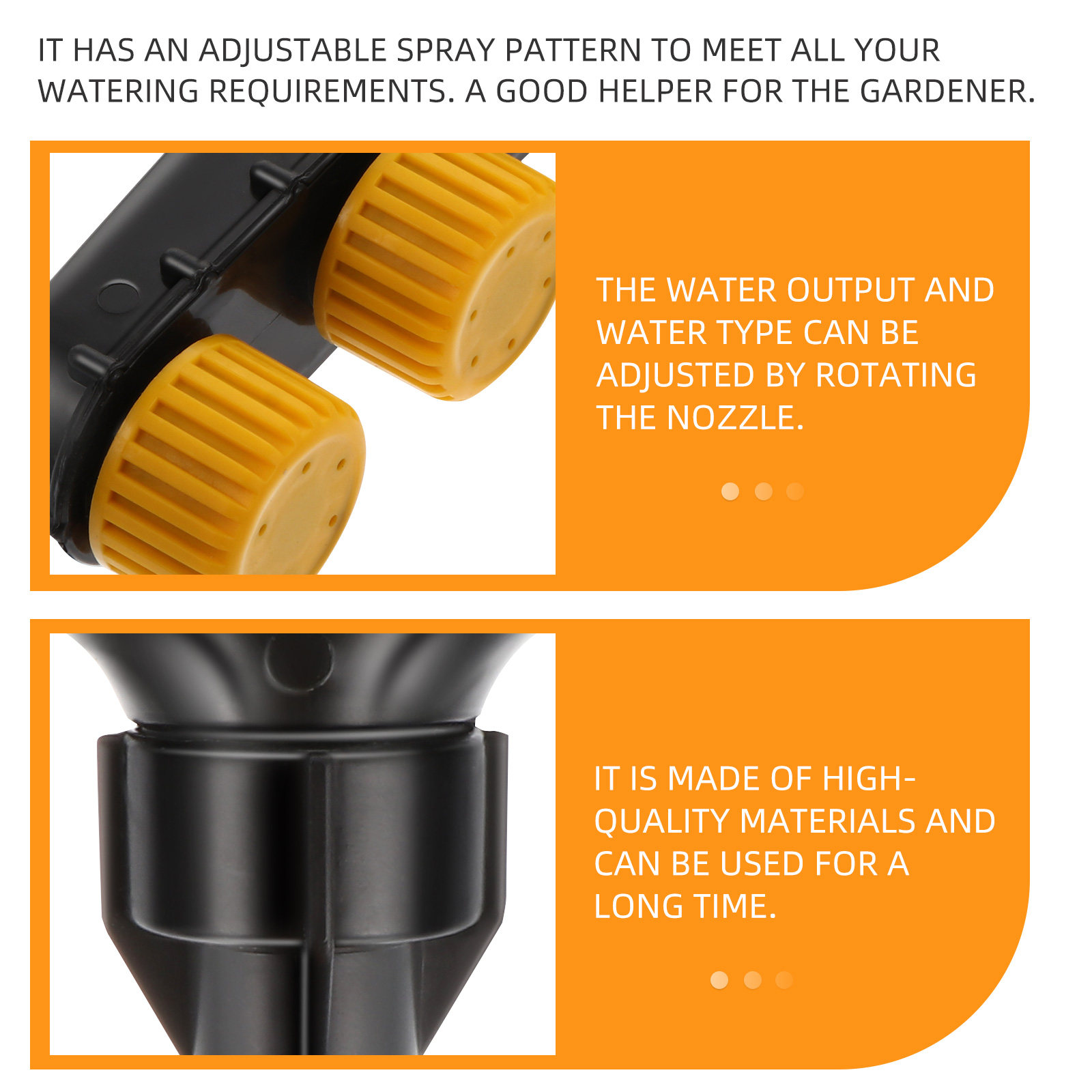 Garden Hose Nozzle - Selang Semprot Bertekanan Tinggi Plastik, Alat