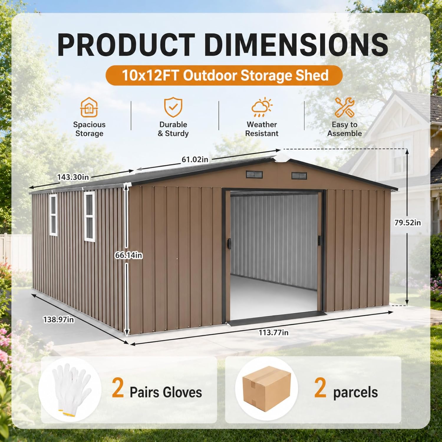 Gudang Penyimpanan Logam 10x12 - Gardening Tools In ulasan dan harga