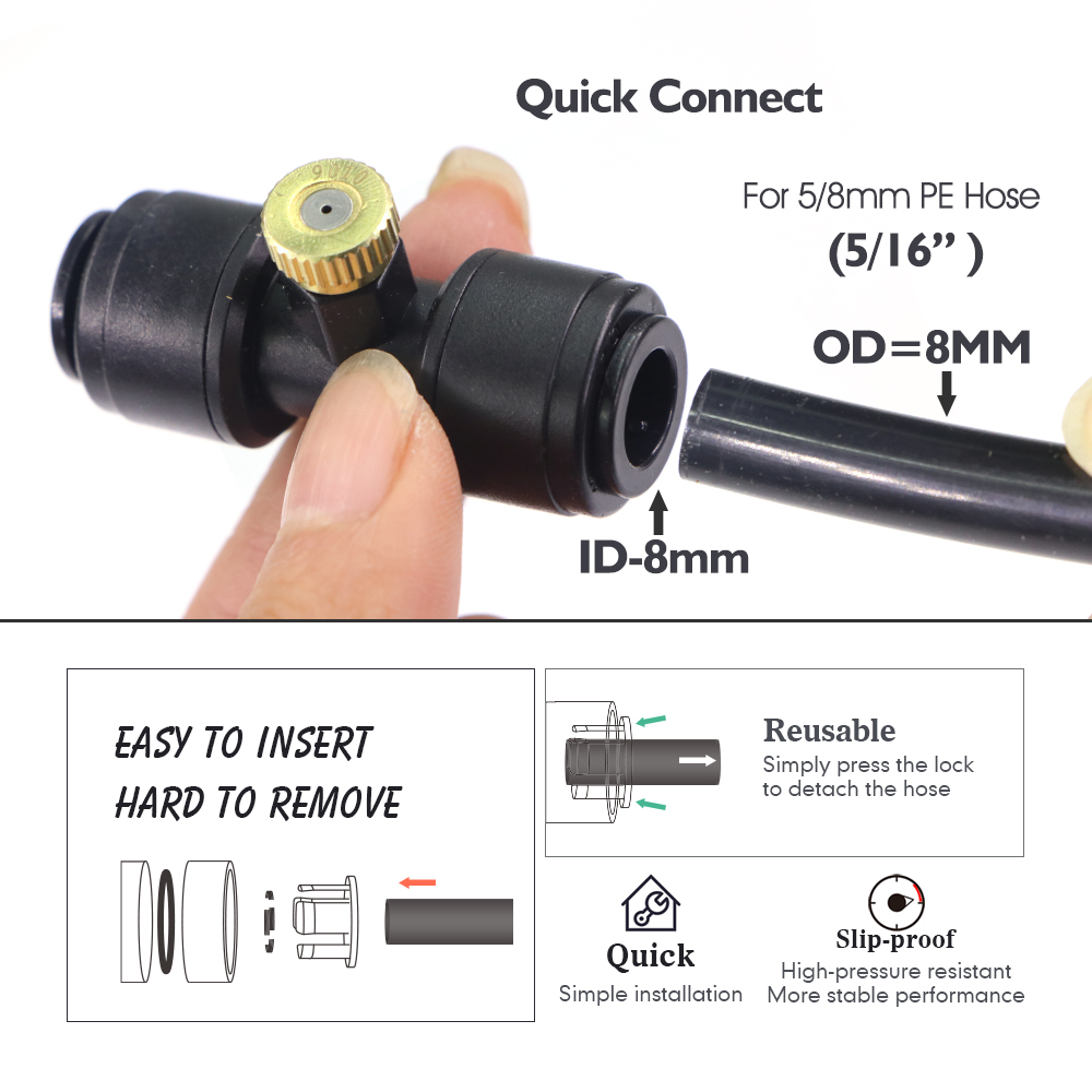 Nozel Semprot Kuningan 0.1-1mm - Garden Hose Nozzle ulasan dan harga